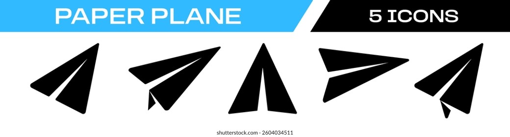 paper plane. paper airplane icon
