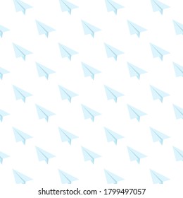 Paper plane art pattern background