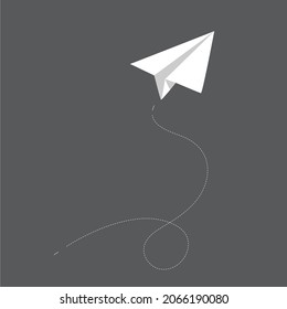 paper plane. business success vector illustration concept