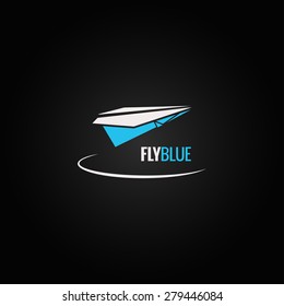 paper plane concept design background