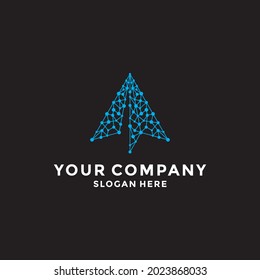 Paper Plane Connect logo design