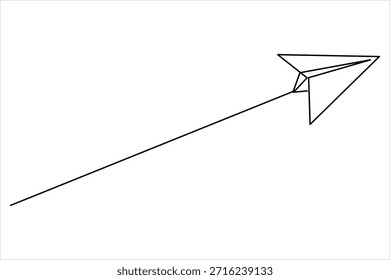Plano de papel contínuo uma linha arte desenho de design