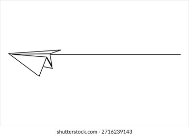 Plano de papel contínuo uma linha arte desenho de design