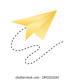 paper plane creativity icon design vector illustration