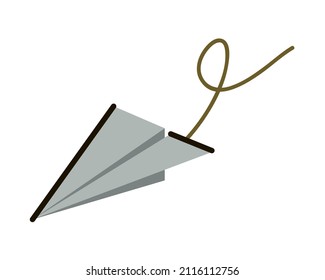 paper plane creativity white background
