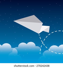 paper plane design, vector illustration eps10 graphic 
