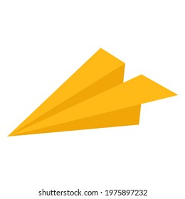paper plane drawing, vector illustration