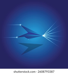 paper plane as a fighter plane vector illustration design clean and unique latest