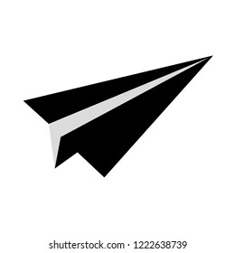 paper plane flat icon