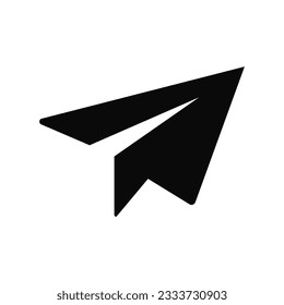 Paper Plane Flat Isolated Vector Icon Illustration