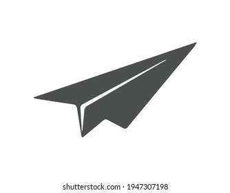 Paper plane flat vector icon
