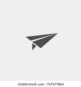 Paper Plane Flat Vector Icon