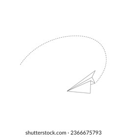 paper plane flight path, path to business