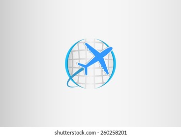 Paper plane flying around planet Earth 
