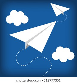paper plane flying toy