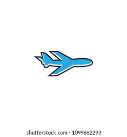 Paper plane graphic template