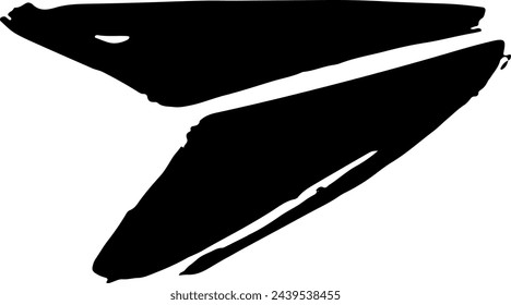 Paper Plane Grunge Dry Brush Icon
