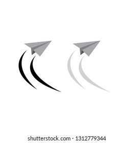 Paper plane icon. 
