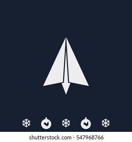 Paper plane icon.