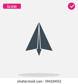 Paper plane icon.