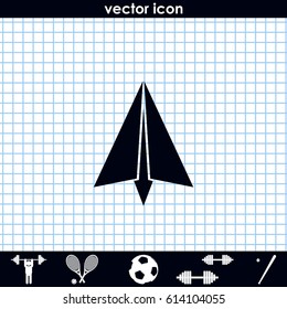 Paper plane icon.