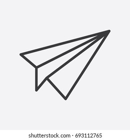 Paper plane icon