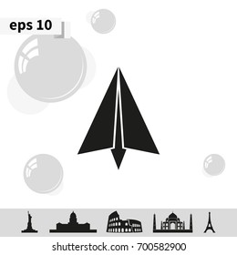 Paper plane icon.
