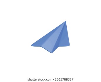 paper plane icon 3d illustration render