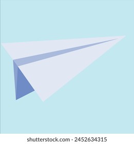 Paper plane icon. Paper airplane icon.
Paper aircraft. Business design element.
 Design element, sign, symbol, icon in flat.
 Isolated object on white background.
 Vector illustration.