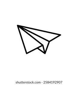 Paper plane icon Art design illustration