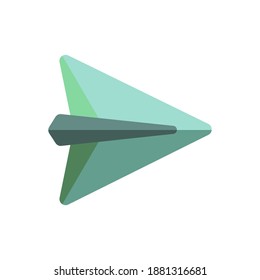 paper plane icon of color style vector illustration design