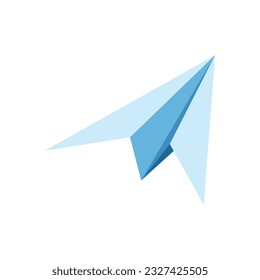 paper plane icon of color style design vector template