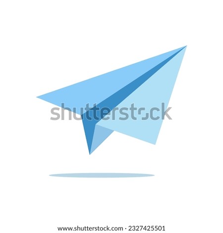 paper plane icon of color style design vector template