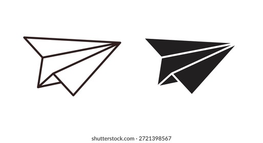 Symbol-Set für Papierebene. Einfache Symbolsammlung
