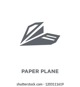 Paper plane icon. Paper plane design concept from  collection. Simple element vector illustration on white background.