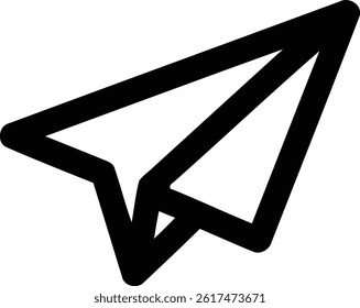 paper plane Icon. Design is Suitable for Web Page, Mobile App, UI, UX and GUI design.