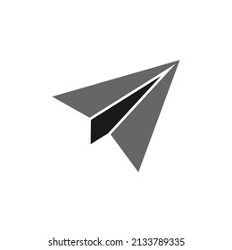Paper plane icon design template vector isolated illustration