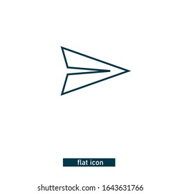 paper plane icon design vector illustration