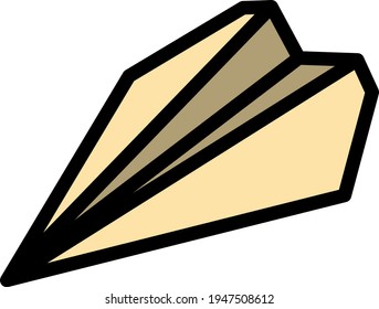 Symbol der Papiertafel. Bearbeitbare, fette Rahmenlinie mit Farbfülldesign. Vektorgrafik.