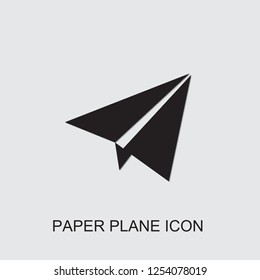 paper plane icon . Editable filled paper plane icon from startup. Trendy paper plane icon for web and mobile.