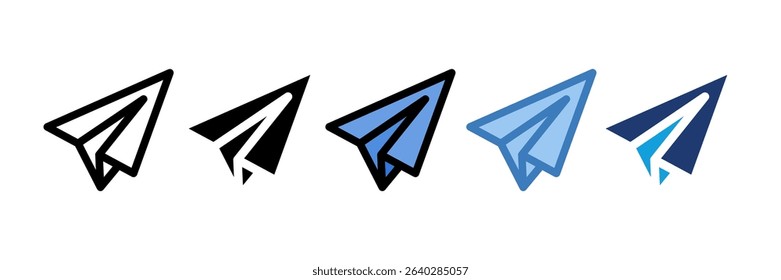 Paper Plane Icon Element For Design