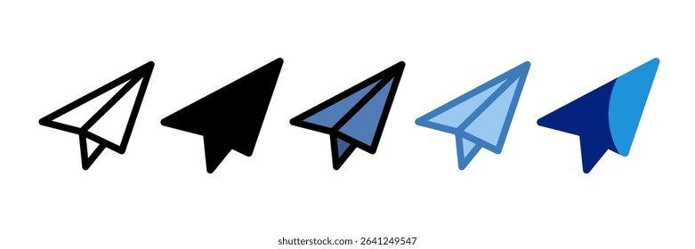 Paper Plane Icon Element For Design
