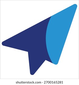 Elemento De Ícone De Plano De Papel Para Design