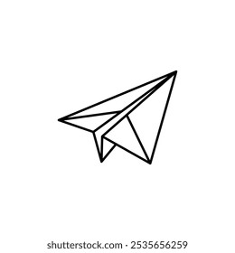 paper plane icon Flat logo isolated symbol