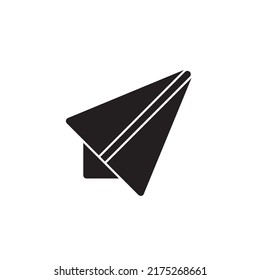 paper plane icon glyph style design. paper plane icon vector illustration. isolated on white background.