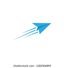 Paper plane icon graphic design template vector isolated