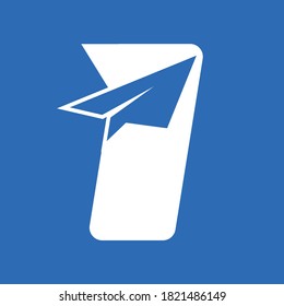 Paper Plane Icon for Graphic Design