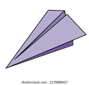 Paper plane icon graphic illustration