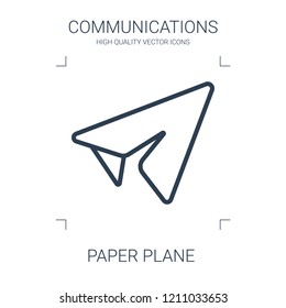 paper plane icon. high quality line paper plane icon on white background. from communications collection flat trendy vector paper plane symbol. use for web and mobile