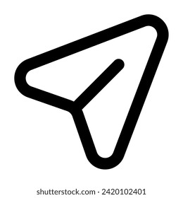 Paper Plane Icon Illustration for web, app, infographic, etc